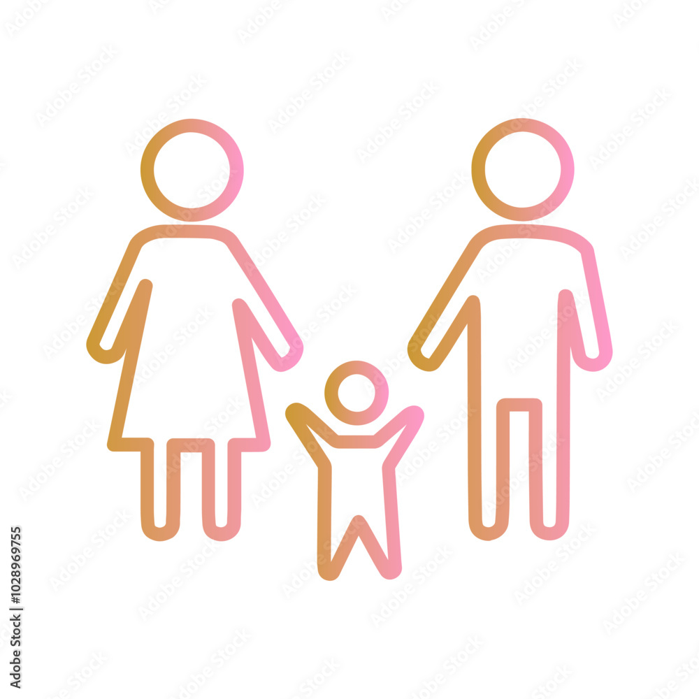 Family Photo Vector Icon Family Photo Vector Icon