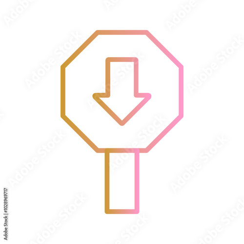 Down Arrow Vector Icon