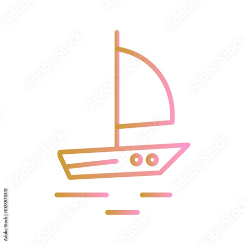 Sailboat Vector Icon