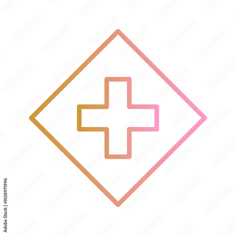 Obraz premium Plus Sign Vector Icon