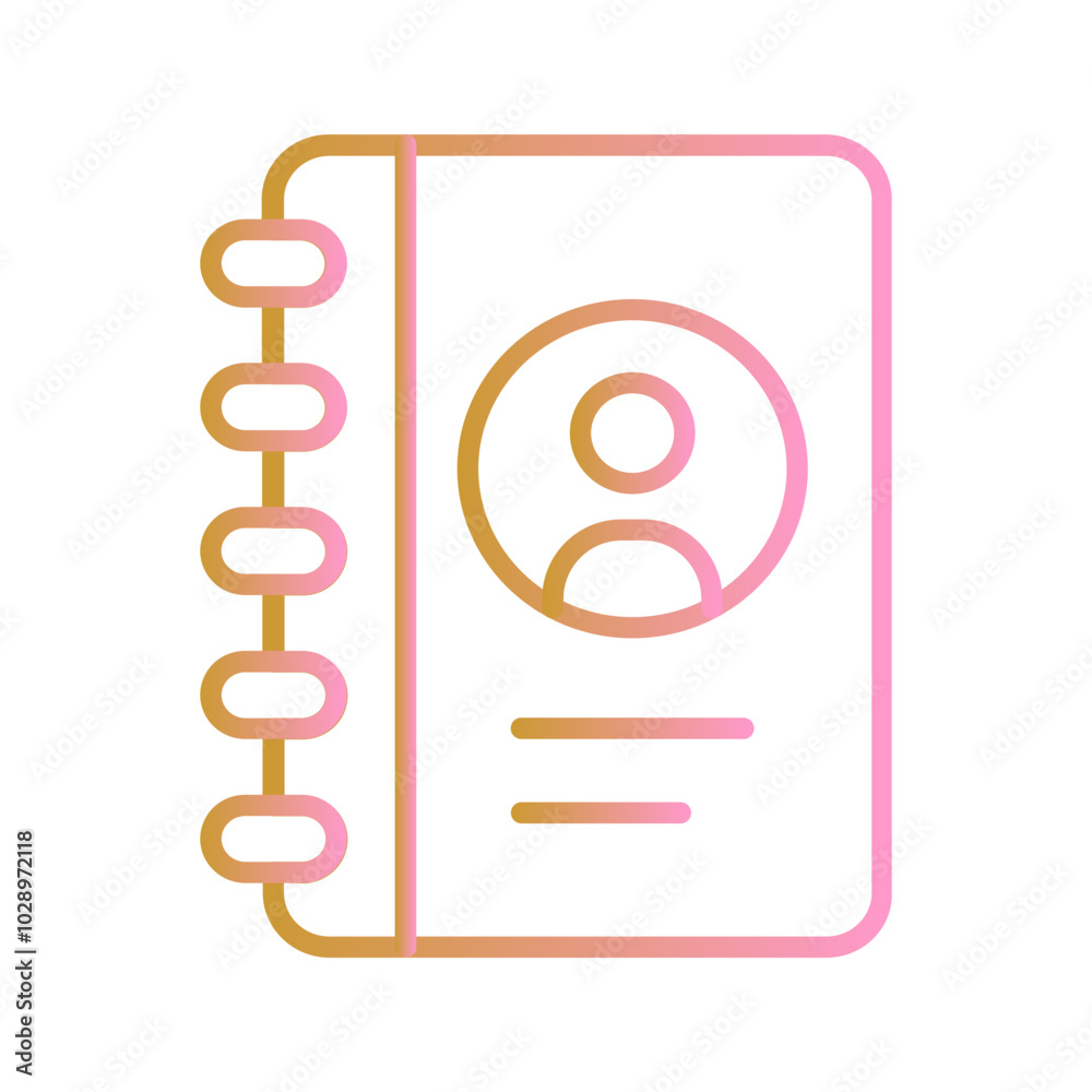 Contact List Vector Icon Contact List Vector Icon