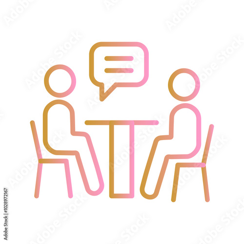 News Interview Vector Icon
