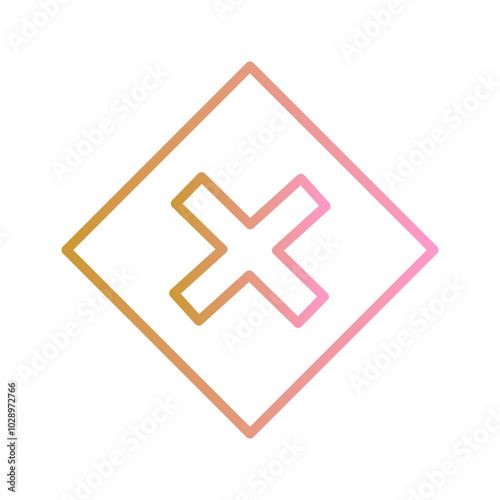Multiplication Sign Vector Icon