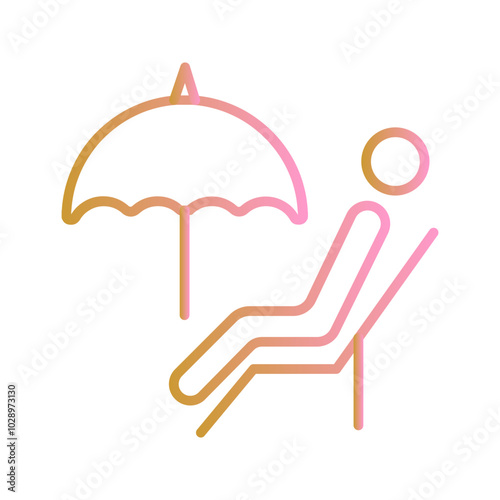 Relaxing Day Vector Icon