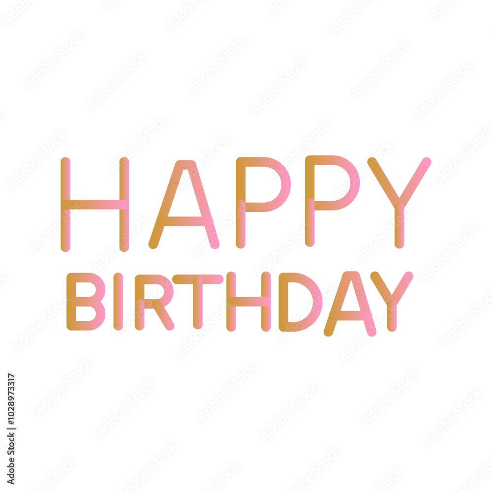 Happy Birthday Sign Vector Icon Happy Birthday Sign Vector Icon