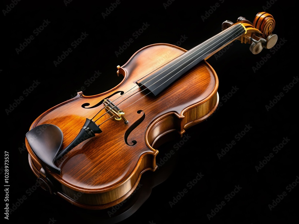 Fototapeta premium High-Quality Transparent PNG Violin on White Background for Creative Projects