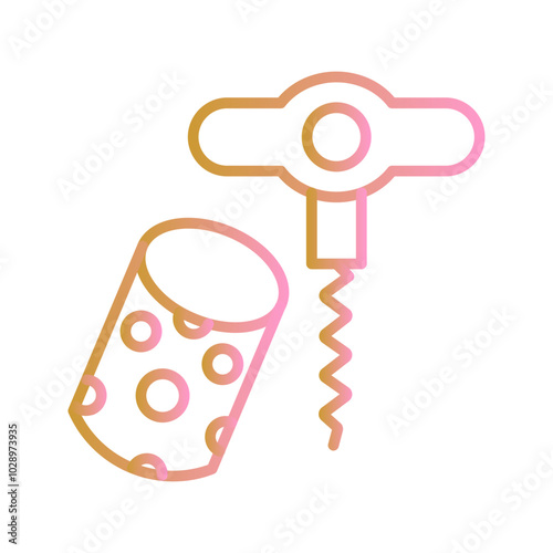 Wine Cork Vector Icon