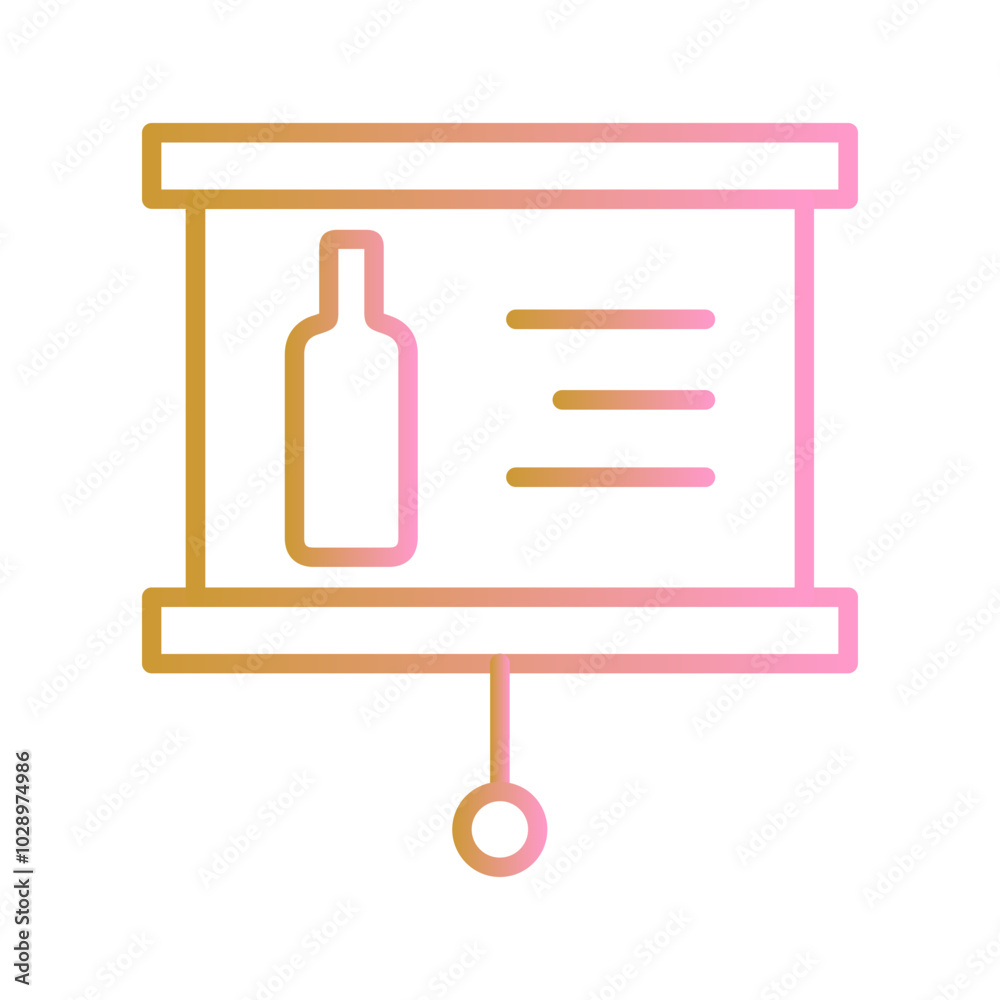 Wine Presentation Vector Icon Wine Presentation Vector Icon