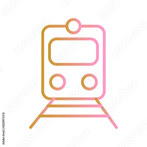 Railway Car Vector Icon