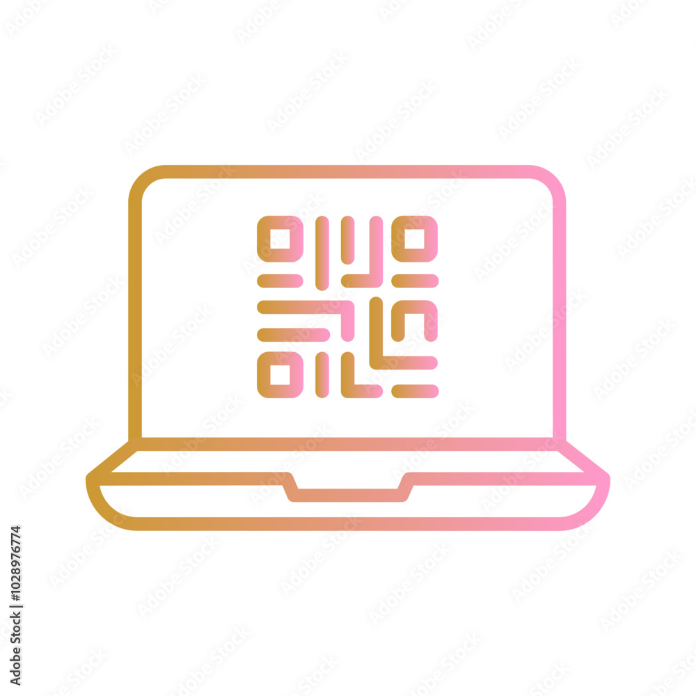 QR Code Scanner App Vector Icon QR Code Scanner App Vector Icon