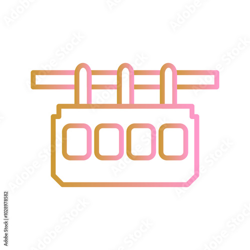Suspension Railway Vector Icon
