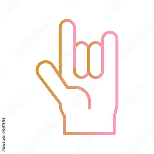 Love You Gesture Vector Icon
