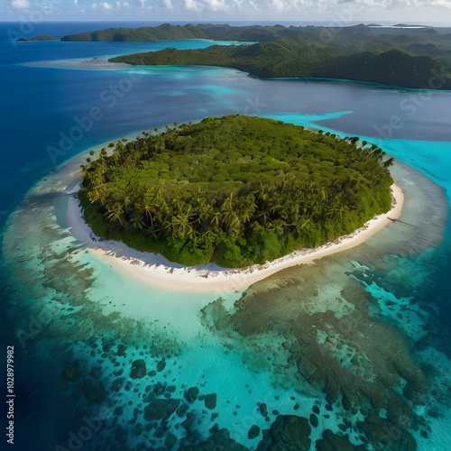 view of island with water