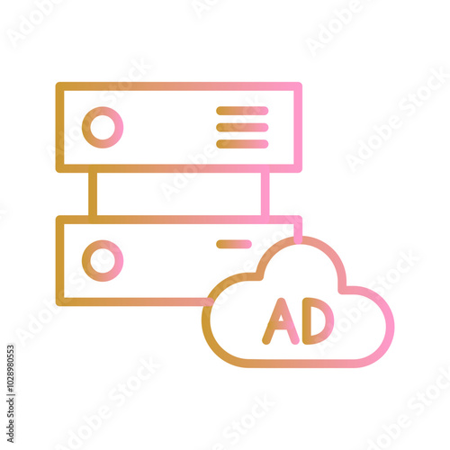 Ad Server Vector Icon