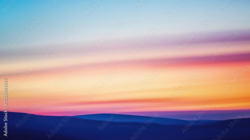 Twilight Photography Capturing Diffraction Effects with Vibrant Colors, Silhouettes, and Dreamy Sky Gradients in Ethereal Atmosphere Twilight Photography Capturing Diffraction Effects with Vibrant Colors, Silhouettes, and Dreamy Sky Gradients in Ethereal Atmosphere