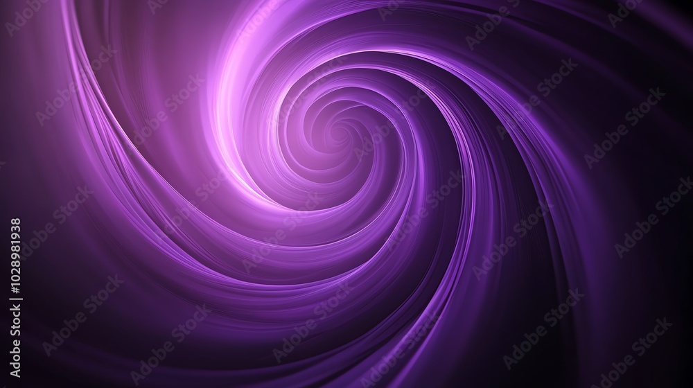 Obraz premium Purple spiral pattern with glowing effect