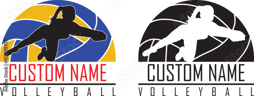 Custom Name Girl Volleyball, Female Volleyball Cut Files