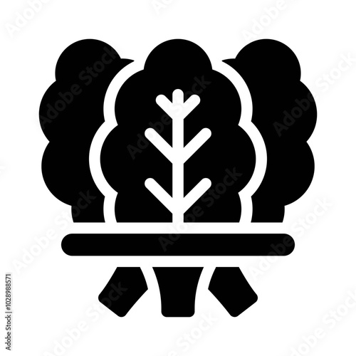 Spinach glyph icon