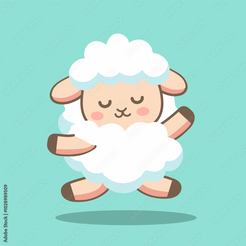 hand drawn flat cute sheep character cartoon set for elements, clipart hand drawn flat cute sheep character cartoon set for elements, clipart