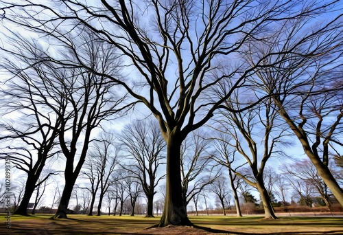 Kaleidoscopic Trees Create an op art effect by photographing tre