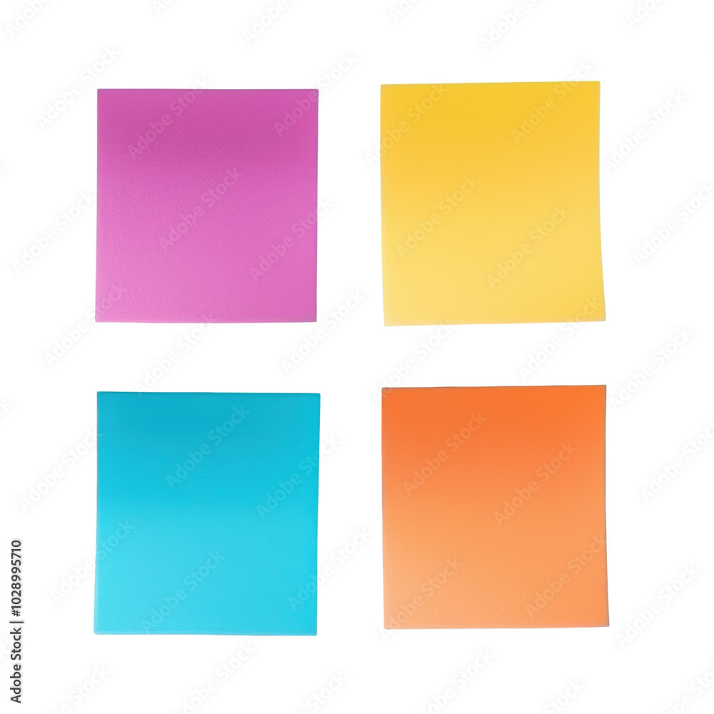Sticky notes isolated on white, transparent. Blank postit paper sticker set Sticky notes isolated on white, transparent. Blank postit paper sticker set