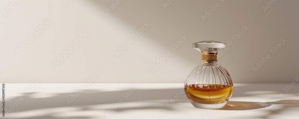 Perfume bottle on white background, 4K hyperrealistic photo Perfume bottle on white background, 4K hyperrealistic photo