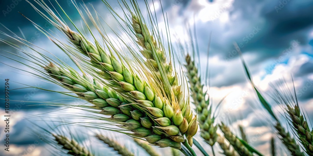 Large Isolated Wheat Symbol on Black Background - Ideal for Agriculture, Farming, and Nature Themes Large Isolated Wheat Symbol on Black Background - Ideal for Agriculture, Farming, and Nature Themes