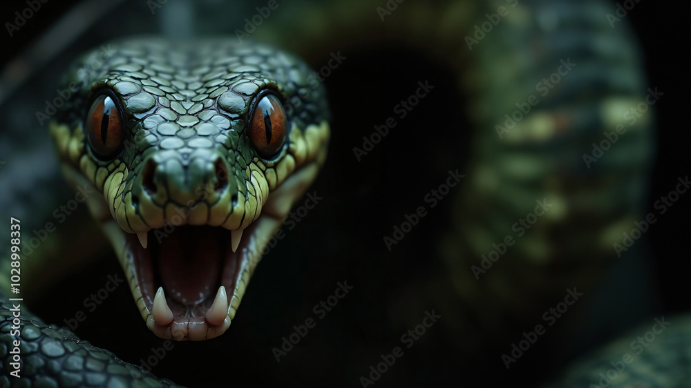 Fototapeta premium snake bite