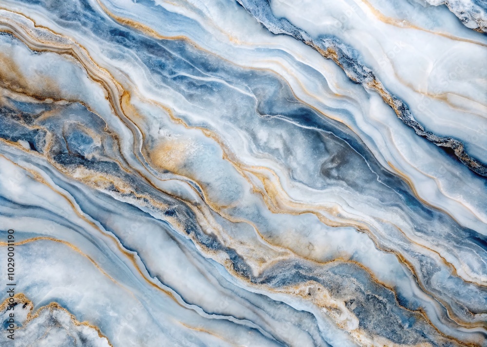 Liquid Marble Gray-Blue Vector Illustration for Abstract Backgrounds and Modern Designs