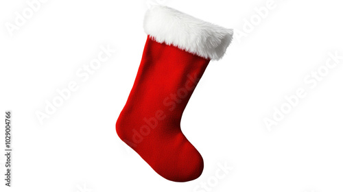 Christmas Stocking on Transparent Background