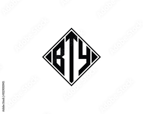Free Download BTY logo design vector template. BTY - GFXLoad
