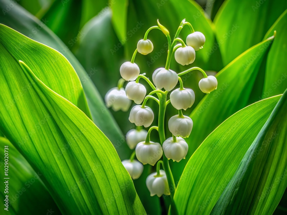 Obraz premium Macro Photography of Lily of the Valley Seeds in Nature's Detail