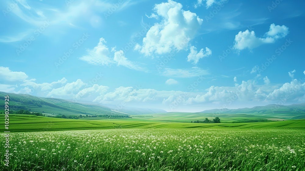 Obraz premium Elegant Landscape Background Image - a captivating and refined visual. The elegant landscape creates a charming and sophisticated scene.