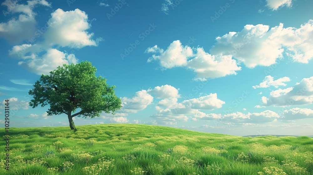 Obraz premium Elegant Landscape Background Image - a captivating and refined visual. The elegant landscape creates a charming and sophisticated scene.