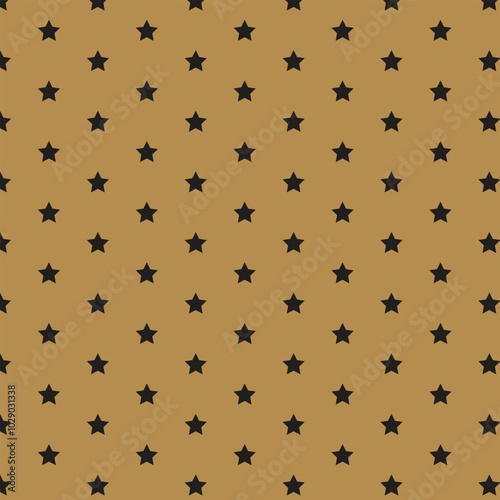  simple black colour star dot pattern on golden colour background.