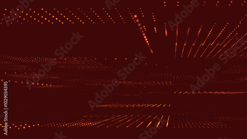 Abstract digital background. Data flow information. Digital communication concept. Science technology background. Big data visualization. 3D Vector illustration.