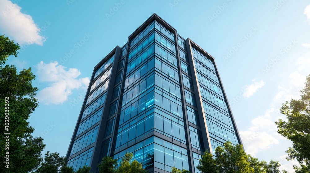 Obraz premium A data-driven vision of modern architecture