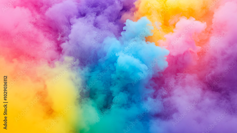 An Innovative and Emotion-Provoking Scene of Fluid Colored Smoke in Abstract Surrealism An Innovative and Emotion-Provoking Scene of Fluid Colored Smoke in Abstract Surrealism