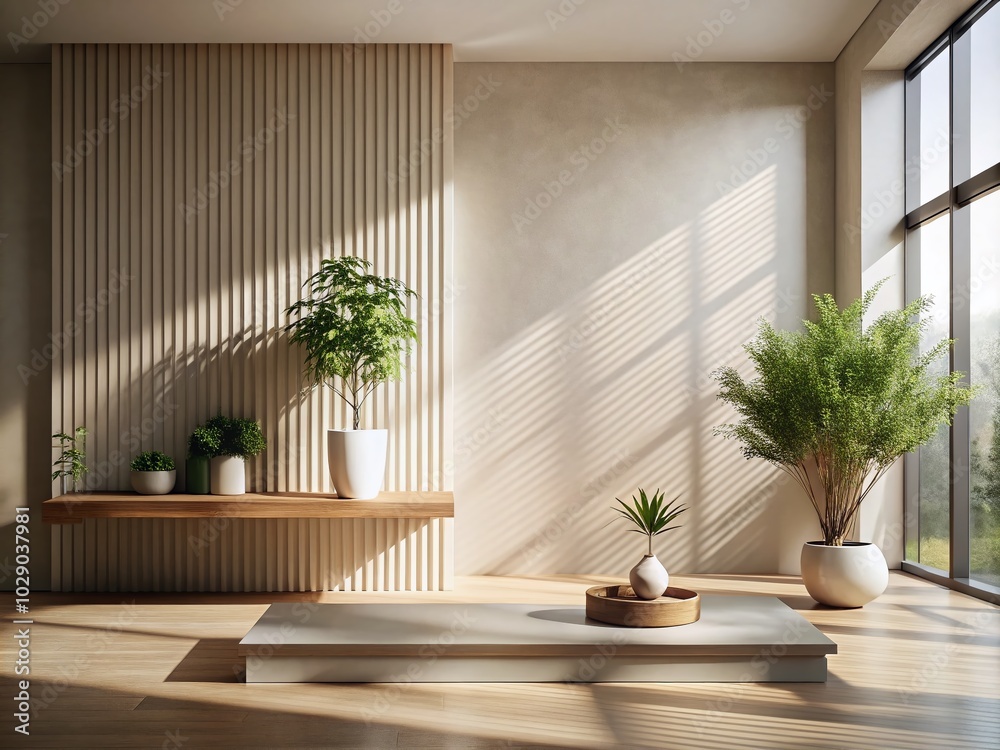 Minimalist Display Surface with Textured Shadows for Modern Photography Minimalist Display Surface with Textured Shadows for Modern Photography