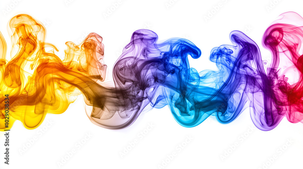 A Playful and Visually Stunning Representation of Engaging Colored Smoke and Surreal Shapes A Playful and Visually Stunning Representation of Engaging Colored Smoke and Surreal Shapes