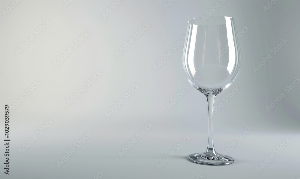 Elegant crystal wine glass, white background, 4K hyperrealistic photo Elegant crystal wine glass, white background, 4K hyperrealistic photo