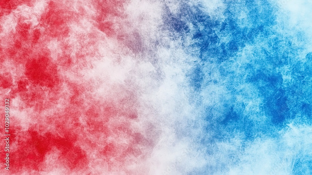 Fototapeta premium Vibrant Blue and Red Colors Gradient Background Featuring a Grainy Texture. A Captivating Visual Element Ideal for Artistic Designs, Digital Art, and Creative Projects.