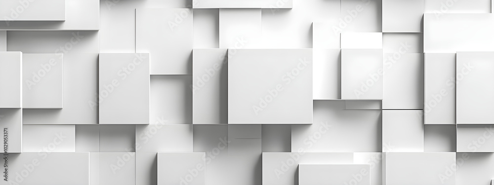 Abstract White Geometric Background Abstract White Geometric Background