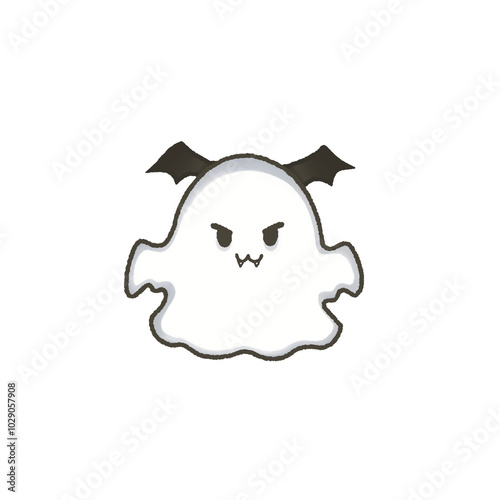 Cute little Dracula white ghost 