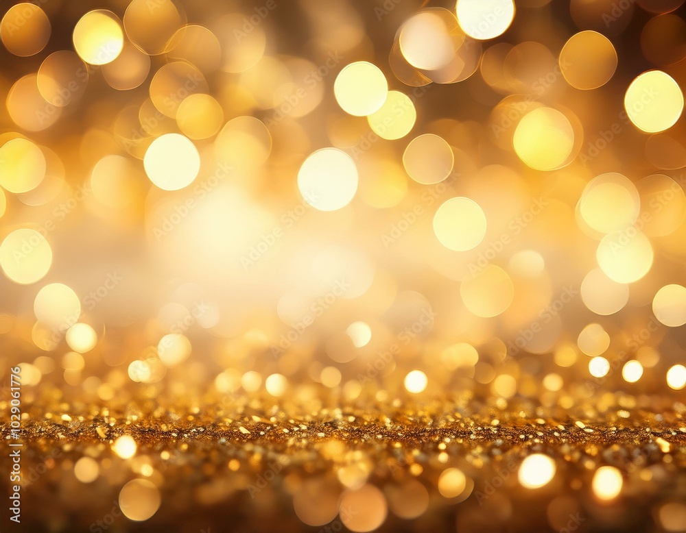 Futuristic background of golden bokeh Futuristic background of golden bokeh