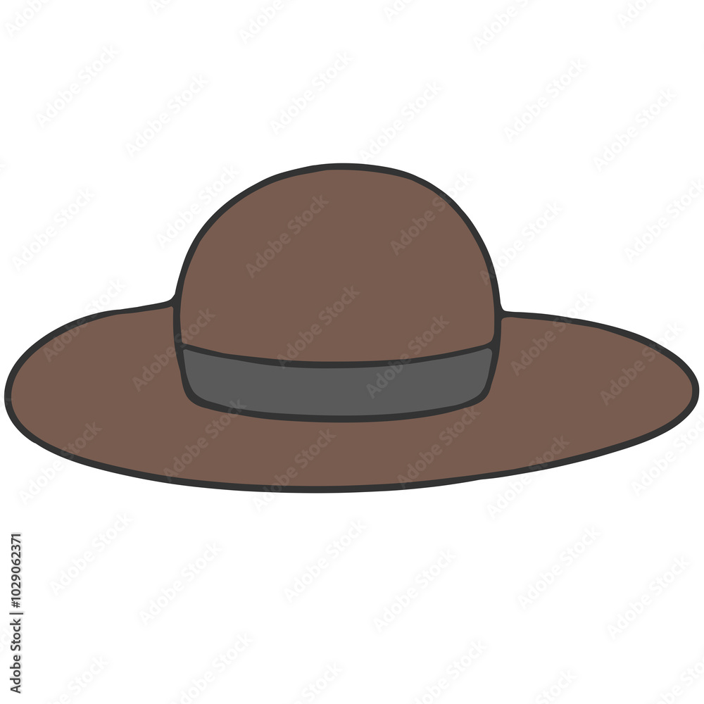 simple brown hat sign simple brown hat sign