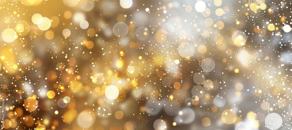 Luxurious Abstract New Year's Background with Gold and Silver Sparkles for Holiday Designs Luxurious Abstract New Year's Background with Gold and Silver Sparkles for Holiday Designs