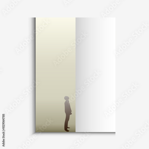 Psychology, Dream, Mental Health concept illustration. Brain, neuroscience and creative mind poster, cover