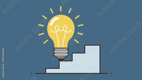 Bright Idea Concept Light Bulb