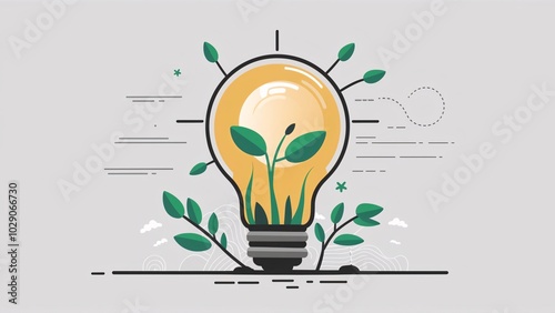 Bright Idea Concept Light Bulb